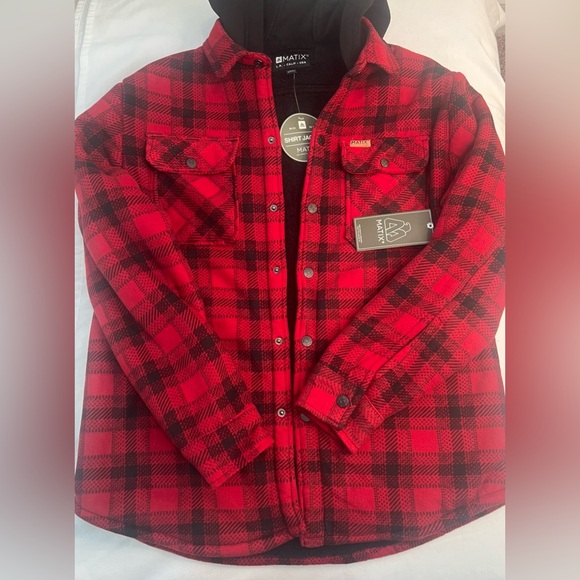 Matix Jackets & Blazers - Matix Sherpa Lined Fleece Jacket with Hood